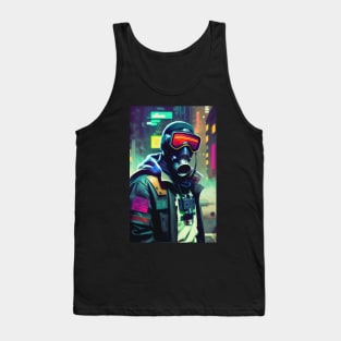 Abstract Cyberpunk Man Tank Top